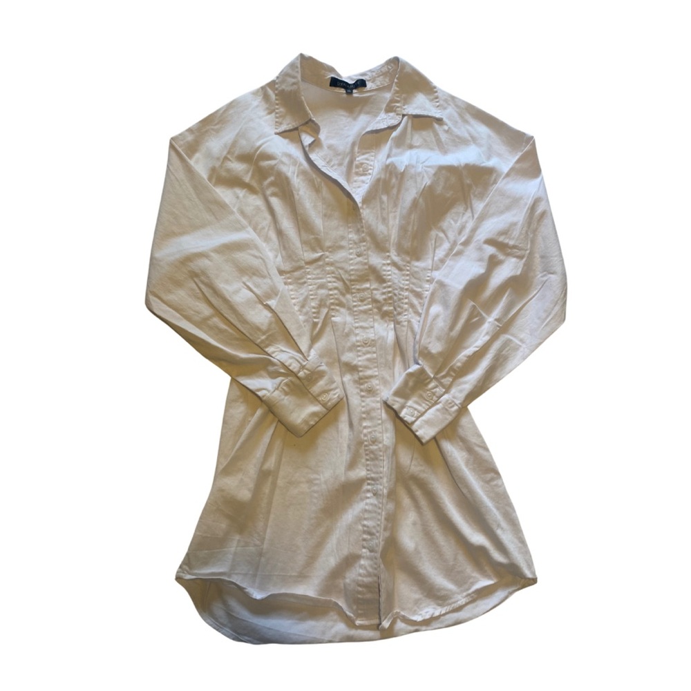 Dynamite White Button-Up Dress